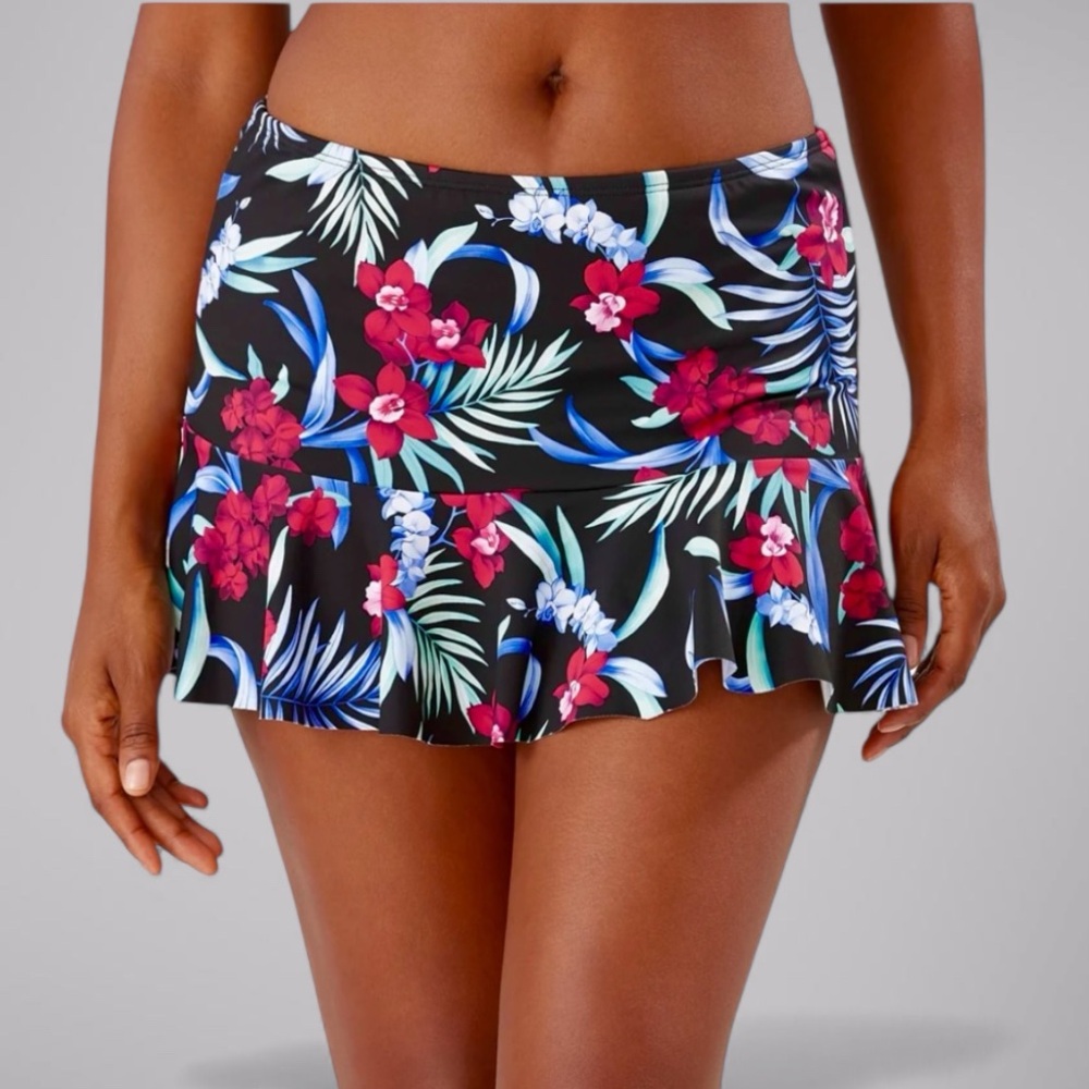Tommy Bahama Midnight Orchid Flutter Skirt